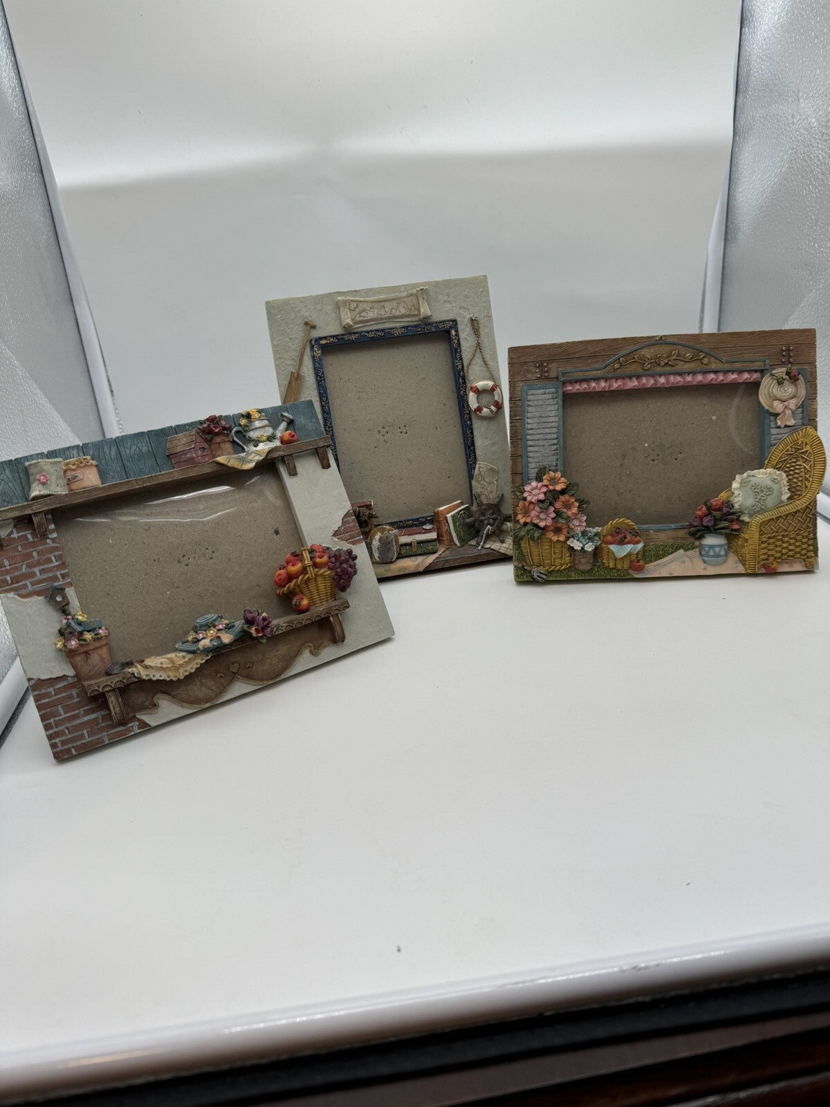 Picture Frames Set Of 3 3D Assortment-image