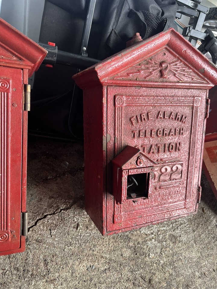 Gamewell Cast Iron Fire Alarm Telegraph Call Box All Original Patina eBay
