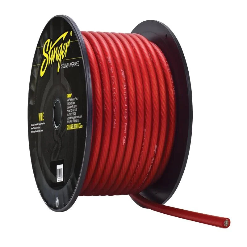Stinger PRO 4 AWG Gauge Power Cable - 10 Feet (Red) | eBay Stinger PRO 4 AWG Gauge Power Cable - 10 Feet (Red) | eBay