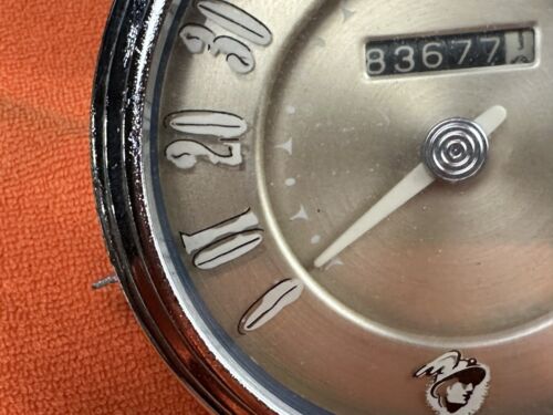 ORIGINAL Vintage 1947 1948 MERCURY SPEEDOMETER & CLOCK Instrument Cluster MERC - Picture 4 of 24