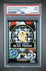Pikachu PRISM Bandai Sealdass Japanese Pokemon (1997) - PSA 9