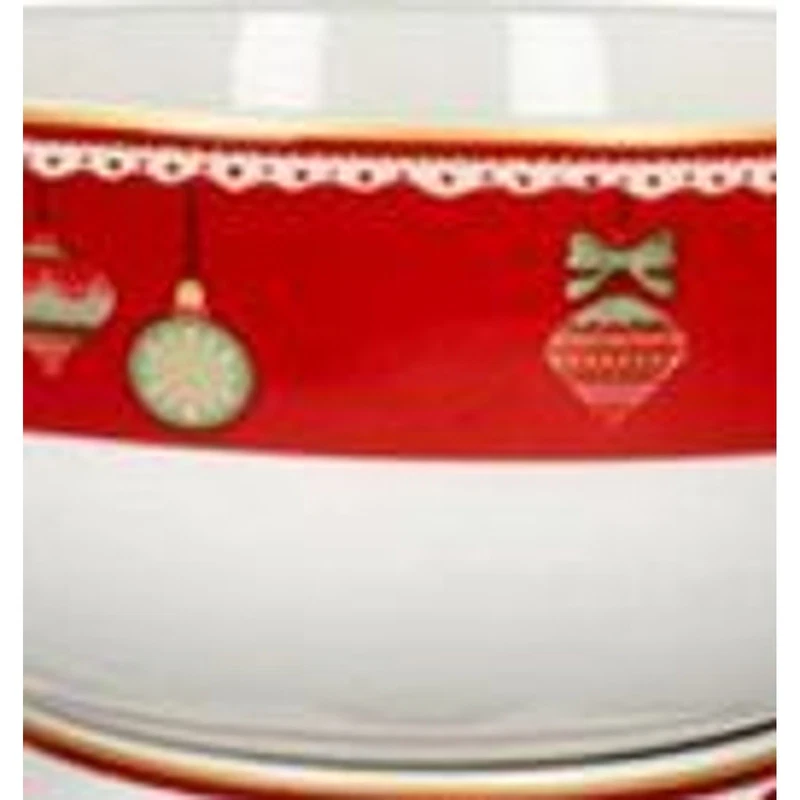 Mug con Ciotola Natale BRANDANI Villaggio in Festa Bianco Porcellana Colazione, fotografia 9 di 9