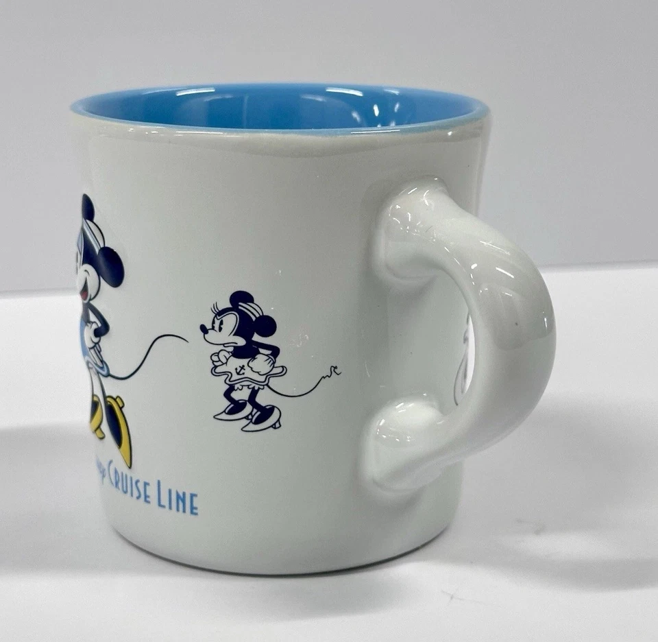 Taza Disney Cruise Minnie Mouse | Taza de té café cerámica azul náutica 9 oz Foto 4 de 4