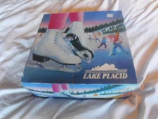 Figure Ice Skates Lake Placid 685 Womens White Ice Figure Skates Size 9 In Box