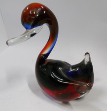 Vintage Art Glass Swan Duck Duckling Sculpture