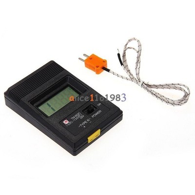 TM902C Digital LCD Thermometer Temperature Reader Meter Sensor K Type Probe #jd