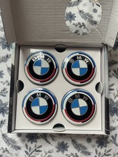 Bmw Original 50th Anniversary Floating Wheel Hub Centre Caps 68mm