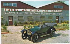 Postcard 1916 Overland Smoky Mountain Car Museum Pigeon Forge Tennessee