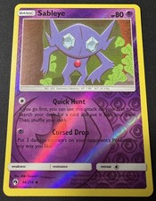 Pokemon Sableye Lost Thunder SM8 #96/214 Uncommon Reverse Holo LP