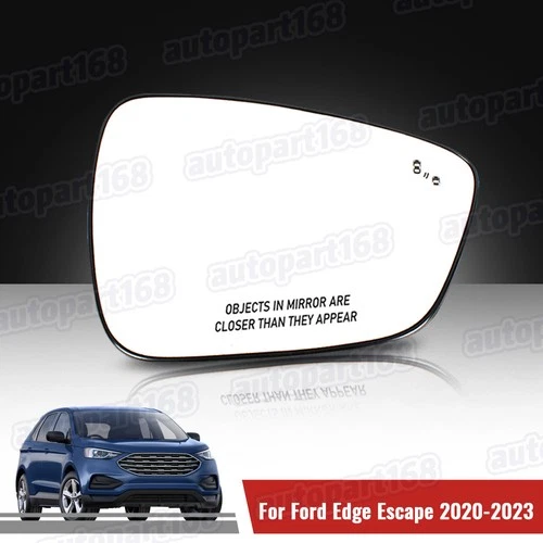 For Ford Escape 2020-2023 Right Side Heated Mirror Glass with plate Blind Spot