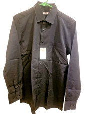 2 of Men's Black Shirt M Size Hidden Pattern Durable Last for Casual Wear.