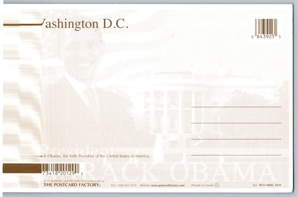 2009 President Barack Obama Inauguration Maxi Card w/Pictorial Cancel - Image 2 of 2