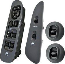 Window Switch Gray Bezel Lock Set for 2002-2008 Dodge Ram 1500 2500 3500