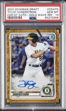 2020 BOWMAN DRAFT CHROME DRAFT PICKS AUTOS TYLER SODERSTROM 28/50 PSA 10 AUTO