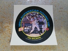 Tim Salmon California Angels 1994 Oscar Meyer Superstar Round-Up Proof FRONT