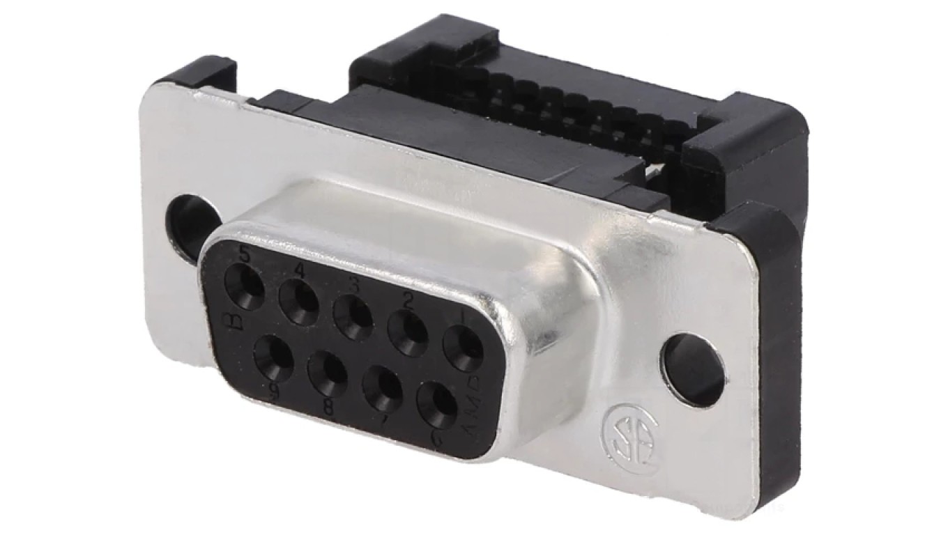 D-Sub 9-PIN Female IDC Ribbon Connector Size 1 (DE) 1658612-4