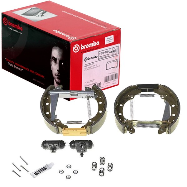 Brembo Bremsbacken Vormontiert Hinterachse Passend FÜR Skoda Felicia Vw Caddy |-image