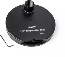 1.25" Multiple 9-Position Filter Wheel for Telescope