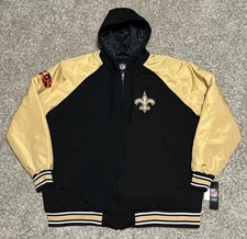 New Orleans Saints G-III Super Bowl XLIV Champions Black Full Zip Jacket Men 4XL
