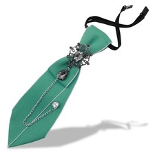 Womens Girls Rhinestone Clip On Pre Tied Adjustable Bow Tie For Uniform