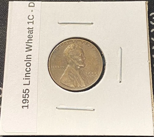 1955 Lincoln Wheat Cent — photo from the most recent tracked eBay sale