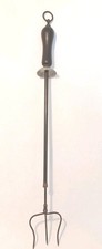 Antique Toasting Fork Brass & Iron Extending Toasting Fork Early 1900's.