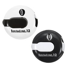 2 Pack Golf Score Counter Mini Attachment for Golfers Glove Bag Black White