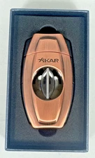 XIKAR XI-160BZ FLIP DUAL CIGER CUTTER - BRONZE - BRAND NEW