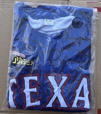 Texas Rangers 2024 My Hero Academia Anime Jersey Size M Medium Crunchyroll