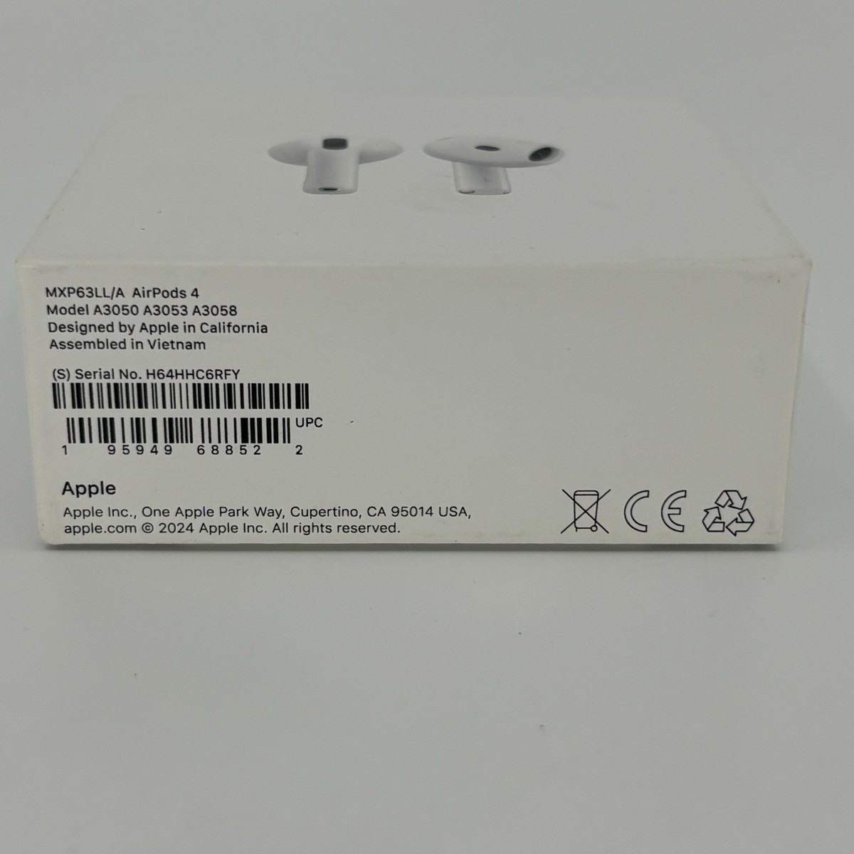 Apple AirPods 4 Complete A3050 A3053 A3058 MXP63LL/A for sale