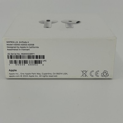 Apple AirPods 4 Complete A3050 A3053 A3058 MXP63LL/A for sale
