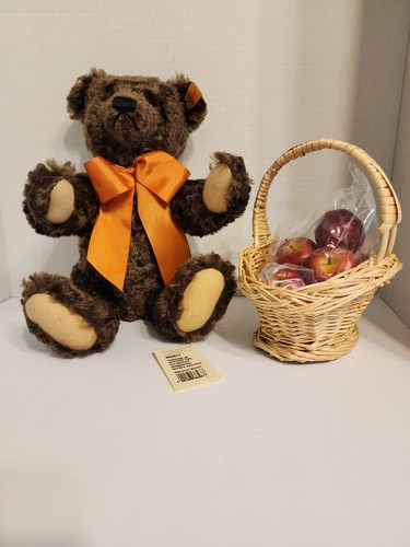 Vintage Steiff Bear - Mack with Basket of Apples Jointed Autumn