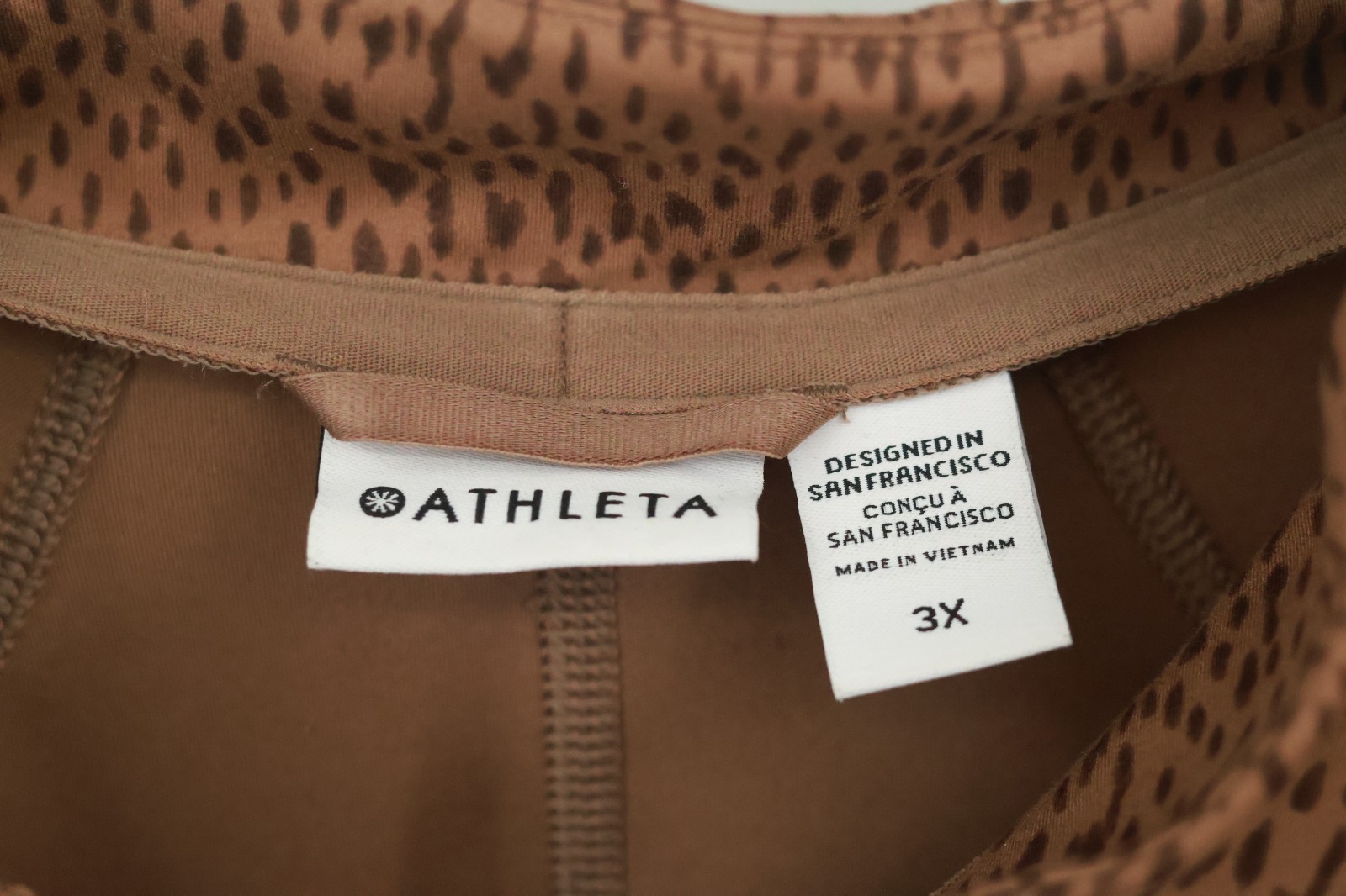 Athleta Leopard Print Salutation Jacket Full Zip … - image 3