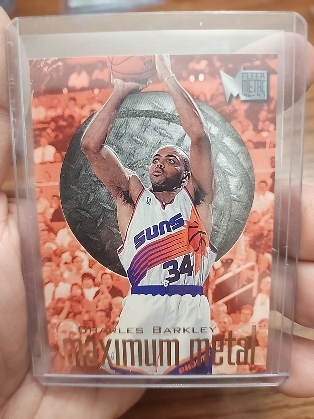 Charles Barkley 1996-97 Fleer Metal Maximum Metal #1  Rare SSP Phoenix Suns