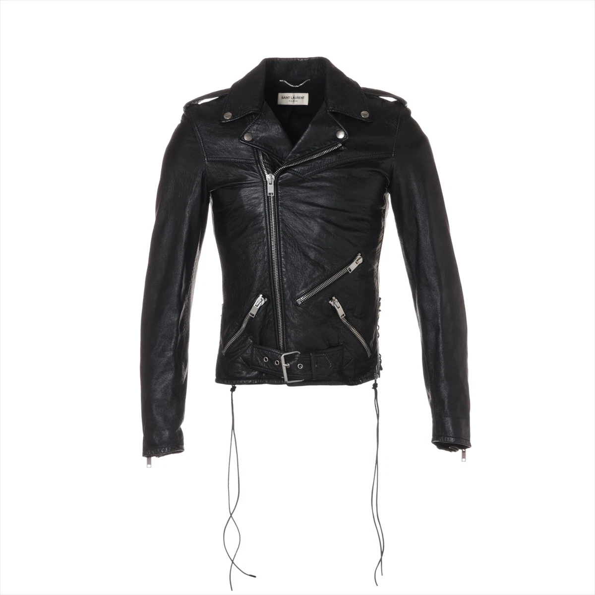 SAINT LAURENT (YSL) Saint Laurent 15 anni Giacca Pelle Pelle 42 Uomo Nero 412855 Appendino con