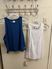 Speedo Blue and White Sporty Tops