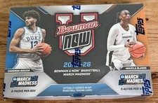 2025-26 Bowman U NOW Baloncesto March Madness Topps - Hobby Box - Sellado en mano