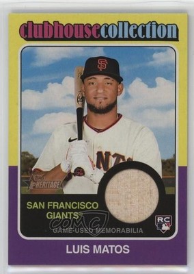 2024 Topps Heritage Clubhouse Collection Relics Luis Matos #CCR-LMA 10k8