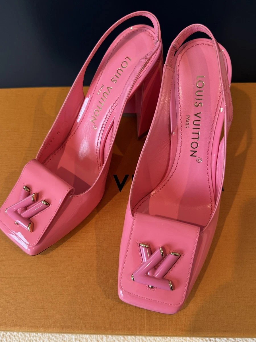 Louis Vuitton ピンク ハイヒール Louis Vuitton M Slingback Heels for Women for sale | eBay