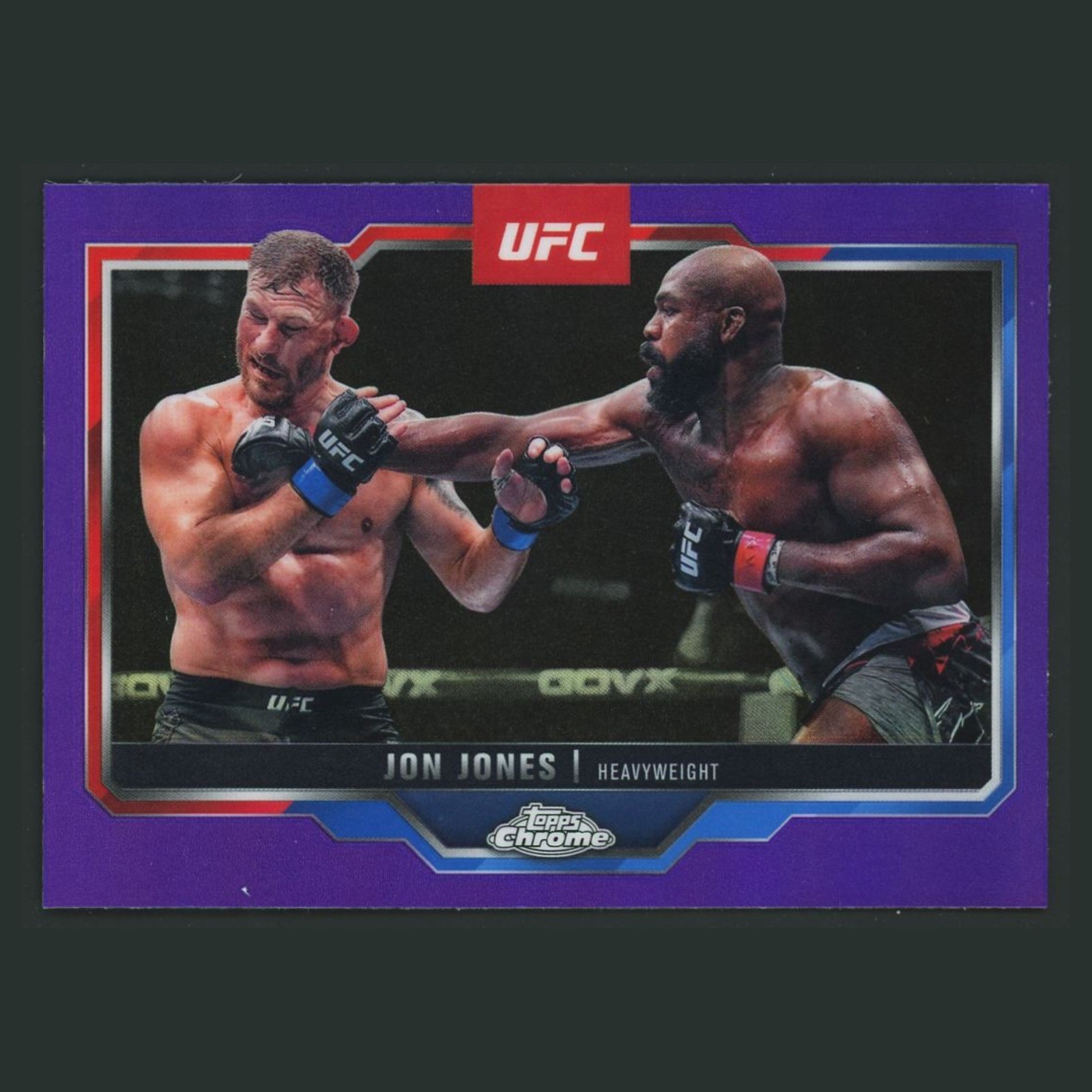 Jon Jones #83 2025 Topps Chrome UFC Purple Refractor MMA Card