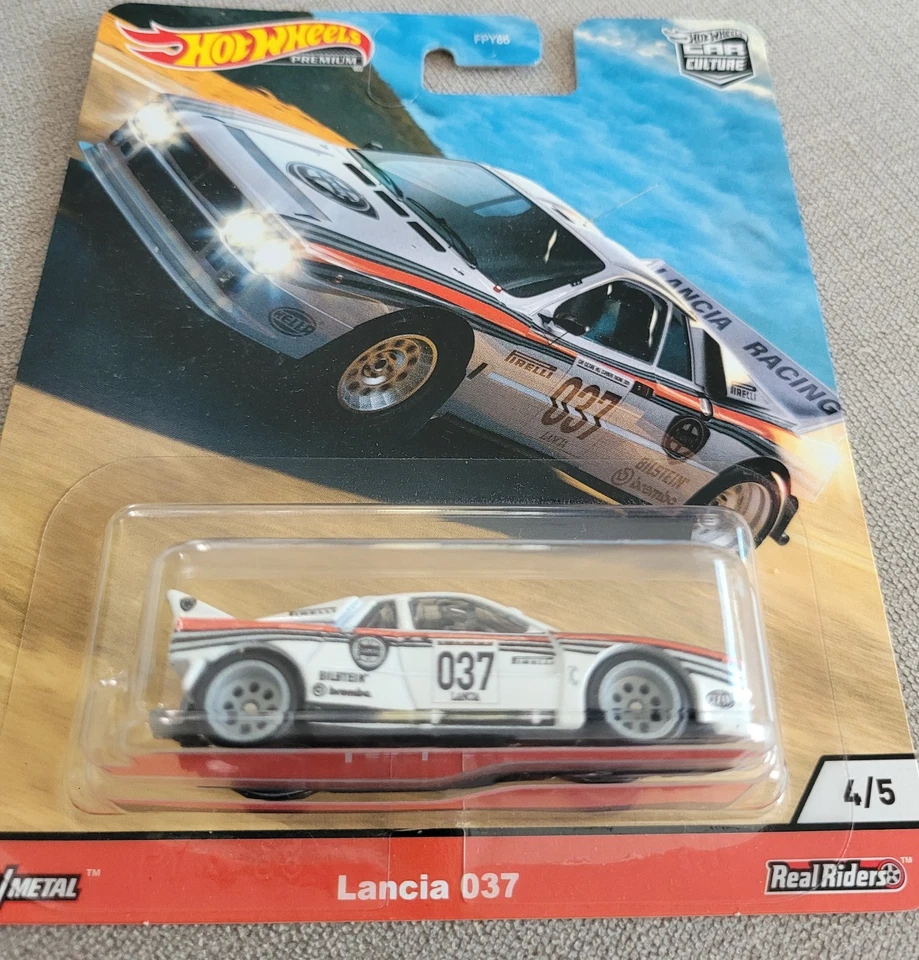 Hot Wheels Premium Car Culture Real Riders Thrill Climbers Lancia 037 4/5 - Image 2 of 4