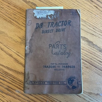 CAT Caterpillar D8 PARTS MANUAL BOOK CATALOG LIST TRACTOR BULLDOZER 14A3861-9692