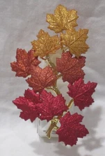 Bath & Body Works Wallflower Fragrance Plug GLITTERY MAPLE LEAVES on GOLD STEM