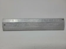 Vintage Metal Ruler Stahl Specialty Kingsville Missouri Aluminum Mold RARE!