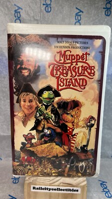 Muppet Treasure Island VHS 1996 Movie Jim Henson Tim Curry Walt