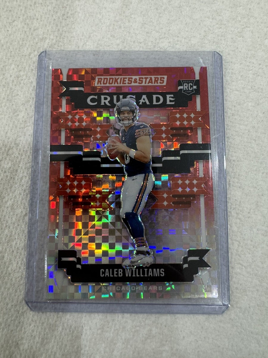 Caleb Williams RC 2024 Panini Rookies And Stars Crusade Red Plaid