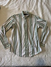 POLO RALPH LAUREN MENS CUSTOM FIT LONG SLEEVE BUTTON FRONT SHIRT, SIZE M, 15 1/2