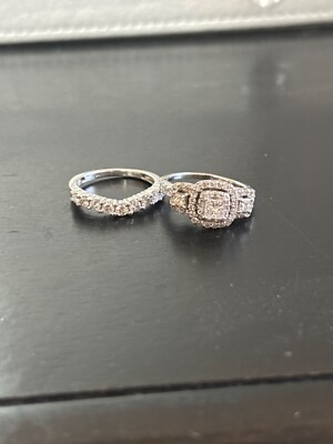 preowned diamond wedding ring sets for womens