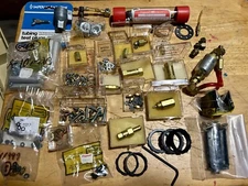 Mixed Lot, Clippard Minimatic Brass Fittings, Couplers , Braces, Gaskets, etc.