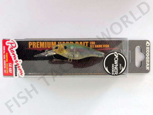 Ecogear SX48F #307 JDM Bream Shad Crank Bait - with Owner Treble Hooks - Picture 1 of 1